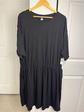 Old Navy Tall Women BlackJack Waist-Defined Mini T-Shirt Dress XXLT Casual